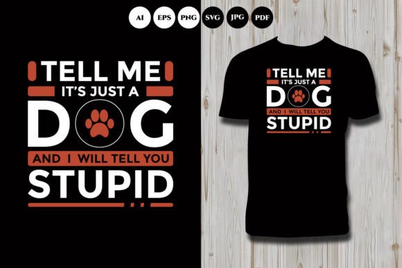 Cute Dog Typography T Shirt: An Embroidery Designer’s Take