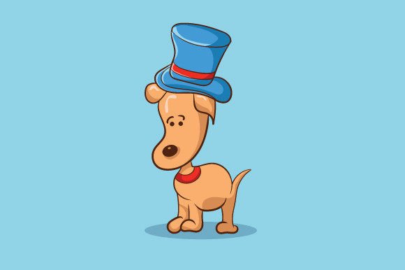 Dog Cartoon Vector Art