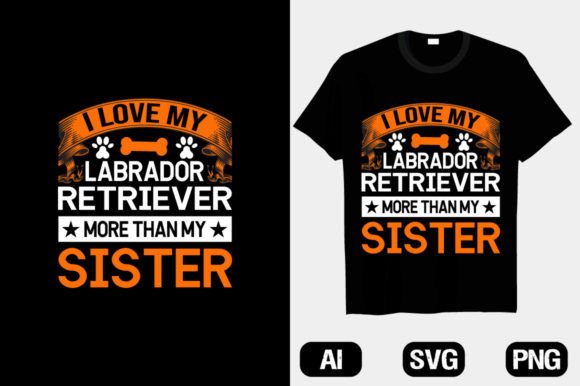 Dog T-Shirt: I Love My Labrador Retriever
