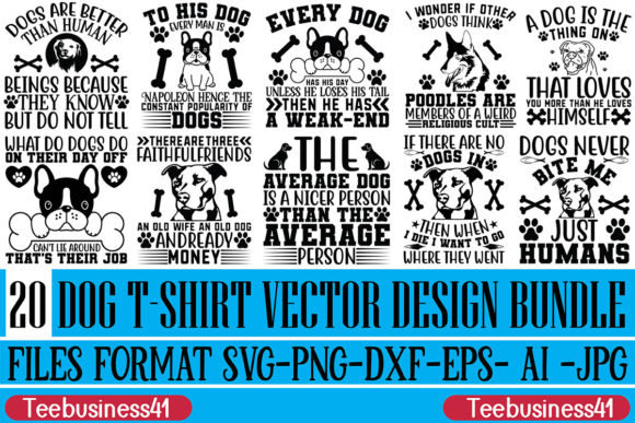 Dog T-shirt Vector Design Bundle Review for Embroidery