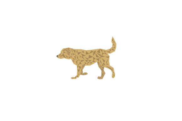 Polygon Dog Full Body