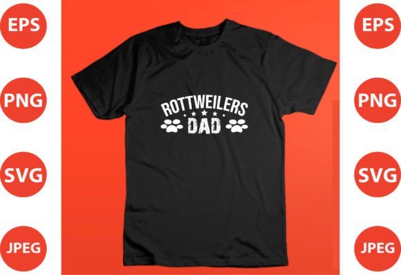Rottweilers Dad Dog Lover T-Shirt Design Review